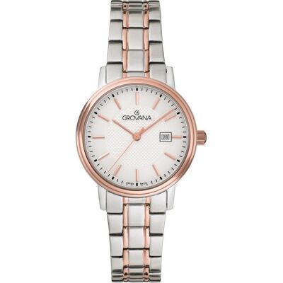 Grovana, Armbanduhr, Kensington Traditional-Kollektion – Montre-Quarz, hergestellt in der Schweiz, Mehrfarbig, Silber, (Swiss Made) Grovana, Armbanduhr, Kensington Traditional-Kollektion – Montre-Quarz, hergestellt in der Schweiz, Mehrfarbig, Silber, (Swiss Made)