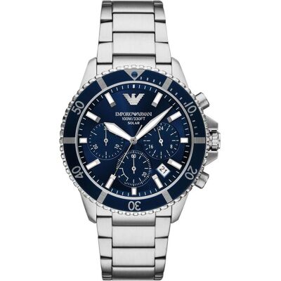 Giorgio Armani Emporio Armani, Armbanduhr, Chronograph, Silber, (Chronograph, 43.50 mm) Giorgio Armani Emporio Armani, Armbanduhr, Chronograph, Silber, (Chronograph, 43.50 mm)