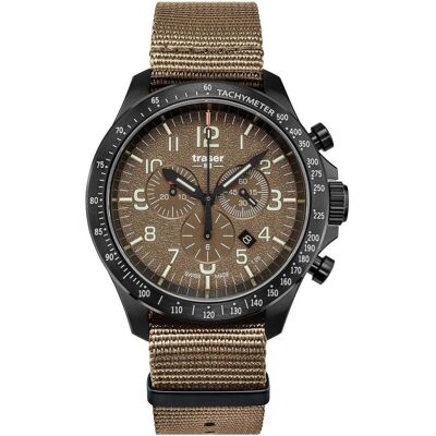 Traser, Armbanduhr, P67 Officer Pro Chrono, Braun, (Chronograph, 46 mm) Traser, Armbanduhr, P67 Officer Pro Chrono, Braun, (Chronograph, 46 mm)