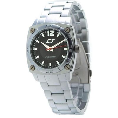 Chronotech, Armbanduhr, Herrenuhr CC7079M-02M (Ø 40 mm), Silber, Schwarz, (Chronograph, 40 mm) Chronotech, Armbanduhr, Herrenuhr CC7079M-02M (Ø 40 mm), Silber, Schwarz, (Chronograph, 40 mm)