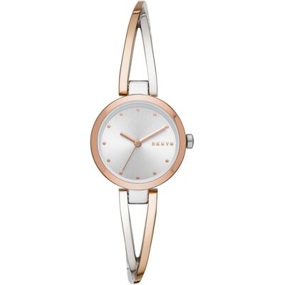 DKNY, Armbanduhr, Crosswalk, Silber, Rosa, (Analoguhr, 26 mm) DKNY, Armbanduhr, Crosswalk, Silber, Rosa, (Analoguhr, 26 mm)