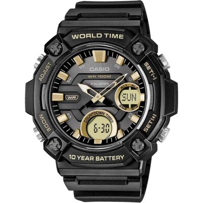 Casio Armbanduhr, AEQ-120W-9AV, Gold, Weiss, Schwarz, (Analoguhr, 52 mm) Casio Armbanduhr, AEQ-120W-9AV, Gold, Weiss, Schwarz, (Analoguhr, 52 mm)