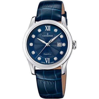 Candino, Armbanduhr, Lady Elegance, Blau, (Analoguhr, 33 mm) Candino, Armbanduhr, Lady Elegance, Blau, (Analoguhr, 33 mm)