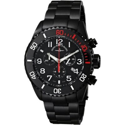 Zeno-Watch Basel, Armbanduhr, Ceramic Sport Chronograph 6492-5030Q-bk-a1-7M, Schwarz, (46 mm) Zeno-Watch Basel, Armbanduhr, Ceramic Sport Chronograph 6492-5030Q-bk-a1-7M, Schwarz, (46 mm)