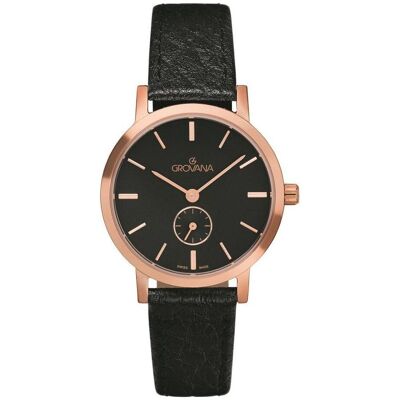 Grovana, Armbanduhr, Kensington Bramham-Kollektion – Montre-Quarz, hergestellt in der Schweiz, Schwarz, (Swiss Made) Grovana, Armbanduhr, Kensington Bramham-Kollektion – Montre-Quarz, hergestellt in der Schweiz, Schwarz, (Swiss Made)