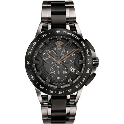 Versace, Armbanduhr, VE3E00921 New Sport Tech Chronograph 45mm 10ATM, Schwarz, (Chronograph, 45 mm) Versace, Armbanduhr, VE3E00921 New Sport Tech Chronograph 45mm 10ATM, Schwarz, (Chronograph, 45 mm)