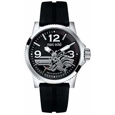 Marc Ecko, Armbanduhr, Herrenuhr E08503G1 (Ø 43 mm), Schwarz, Silber, (43 mm) Marc Ecko, Armbanduhr, Herrenuhr E08503G1 (Ø 43 mm), Schwarz, Silber, (43 mm)