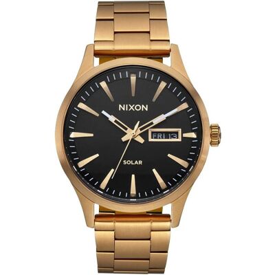 Nixon, Armbanduhr, Sentry Solar, Gold, (Analoguhr, 42 mm) Nixon, Armbanduhr, Sentry Solar, Gold, (Analoguhr, 42 mm)