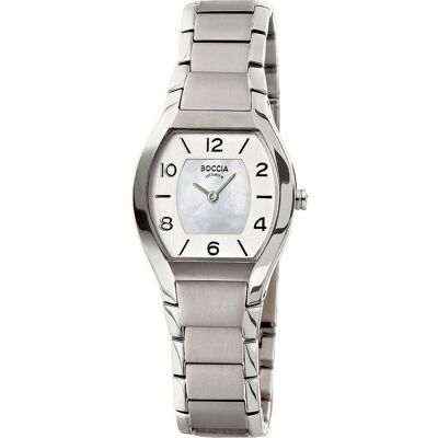Boccia, Armbanduhr, 3174-01 Damenuhr Titanium 27mm 5ATM, Silber, (Analoguhr, 27 mm) Boccia, Armbanduhr, 3174-01 Damenuhr Titanium 27mm 5ATM, Silber, (Analoguhr, 27 mm)