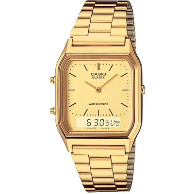 Casio Vintage, Armbanduhr, Aq-230ga-9dmqyes, Gold, (Hybrid Uhr, 27.80 mm) Casio Vintage, Armbanduhr, Aq-230ga-9dmqyes, Gold, (Hybrid Uhr, 27.80 mm)