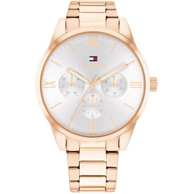 Tommy Hilfiger Armbanduhr, Analoge Multifunktionsuhr mit Sonnenstrahl-Zifferblatt und Datumsanzeige, Gold, (Analoguhr, 38 mm) Tommy Hilfiger Armbanduhr, Analoge Multifunktionsuhr mit Sonnenstrahl-Zifferblatt und Datumsanzeige, Gold, (Analoguhr, 38 mm)
