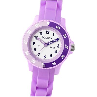 Tikkers, Armbanduhr, Kinderuhr Lernuhr Silikon Schwarz Grün, Grün, Schwarz, Violett Tikkers, Armbanduhr, Kinderuhr Lernuhr Silikon Schwarz Grün, Grün, Schwarz, Violett