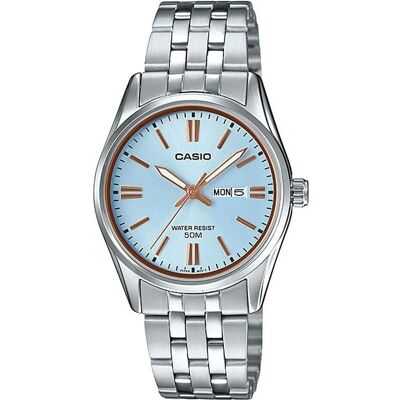 Casio Armbanduhr, Enticer Lady, Blau, (Analoguhr, 30 mm) Casio Armbanduhr, Enticer Lady, Blau, (Analoguhr, 30 mm)