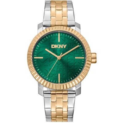 DKNY, Armbanduhr, Chambers Maxi - DK1L053M0055, Silber, Gold, Grün, (Analoguhr, 36 mm) DKNY, Armbanduhr, Chambers Maxi - DK1L053M0055, Silber, Gold, Grün, (Analoguhr, 36 mm)