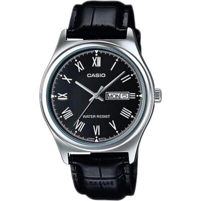 Casio Armbanduhr, MTP-V006L-1B, Schwarz, Silber, (Analoguhr, 38 mm) Casio Armbanduhr, MTP-V006L-1B, Schwarz, Silber, (Analoguhr, 38 mm)