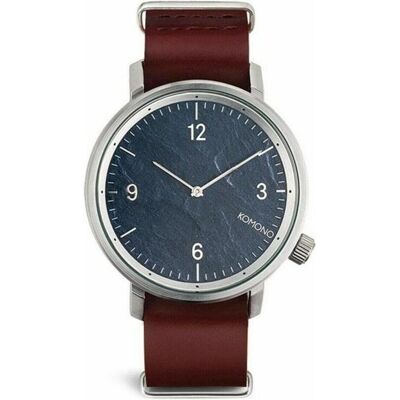 Komono, Armbanduhr, Herrenuhr KOM-W1942 (Ø 45 mm), Mehrfarbig, Rot, Silber, (45 mm) Komono, Armbanduhr, Herrenuhr KOM-W1942 (Ø 45 mm), Mehrfarbig, Rot, Silber, (45 mm)