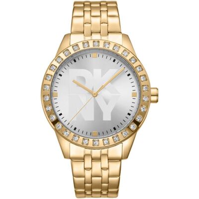 DKNY, Armbanduhr, Parsons Glitz Damenuhr, Gold, (Analoguhr, 38 mm) DKNY, Armbanduhr, Parsons Glitz Damenuhr, Gold, (Analoguhr, 38 mm)