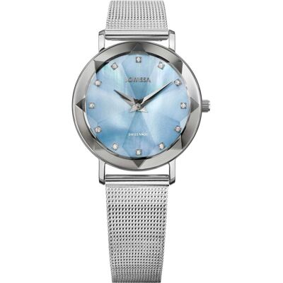 Jowissa, Armbanduhr, J5.238.M, Blau, Türkis, Silber, (Analoguhr, Swiss Made, 30 mm) Jowissa, Armbanduhr, J5.238.M, Blau, Türkis, Silber, (Analoguhr, Swiss Made, 30 mm)