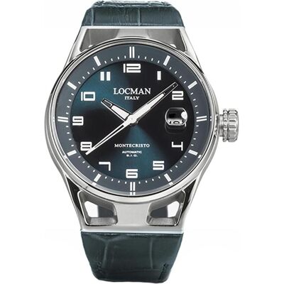 Locman, Armbanduhr, Italy Herrenuhr Montecristo Automatik grün 41 mm Ref. 0541, Grün, (Analoguhr, 41 mm) Locman, Armbanduhr, Italy Herrenuhr Montecristo Automatik grün 41 mm Ref. 0541, Grün, (Analoguhr, 41 mm)