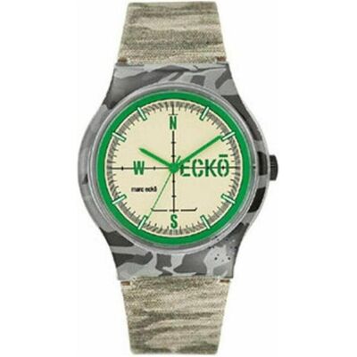 Marc Ecko, Armbanduhr, Unisex-Uhr E06509M1 (Ø 42 mm), Grün, Silber, (42 mm) Marc Ecko, Armbanduhr, Unisex-Uhr E06509M1 (Ø 42 mm), Grün, Silber, (42 mm)