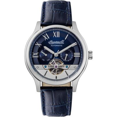 Ingersoll 1892, Armbanduhr, 1892 The Tempest Aut, Mehrfarbig, Silber, Blau, (Analoguhr, 44 mm) Ingersoll 1892, Armbanduhr, 1892 The Tempest Aut, Mehrfarbig, Silber, Blau, (Analoguhr, 44 mm)