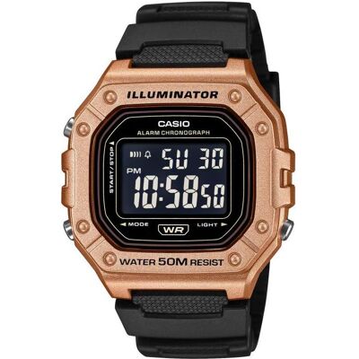 Casio Armbanduhr, Herrenuhr W-218HM-5BVDF + Box, Bronze, Schwarz Casio Armbanduhr, Herrenuhr W-218HM-5BVDF + Box, Bronze, Schwarz