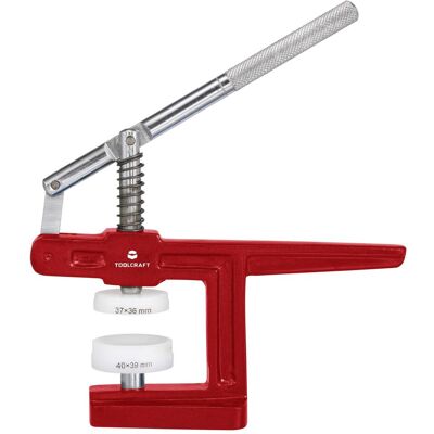 Toolcraft, Armbanduhr Zubehör, Uhrenglas- und Bodeneinsetzzwinge, Rot, Weiss, Silber Toolcraft, Armbanduhr Zubehör, Uhrenglas- und Bodeneinsetzzwinge, Rot, Weiss, Silber