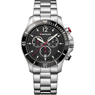Wenger, Armbanduhr, Seaforce, Schwarz, (Analoguhr, Chronograph, Taucheruhr, 43 mm) Wenger, Armbanduhr, Seaforce, Schwarz, (Analoguhr, Chronograph, Taucheruhr, 43 mm)
