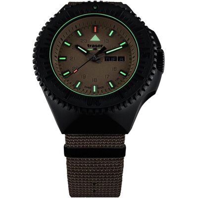Traser, Armbanduhr, P69 Black Stealth, Schwarz, (Taucheruhr, 46 mm) Traser, Armbanduhr, P69 Black Stealth, Schwarz, (Taucheruhr, 46 mm)