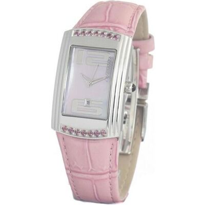 Chronotech, Armbanduhr, Damenuhr CT7017L-02S (Ø 25 mm), Silber, Rosa, (25 mm) Chronotech, Armbanduhr, Damenuhr CT7017L-02S (Ø 25 mm), Silber, Rosa, (25 mm)