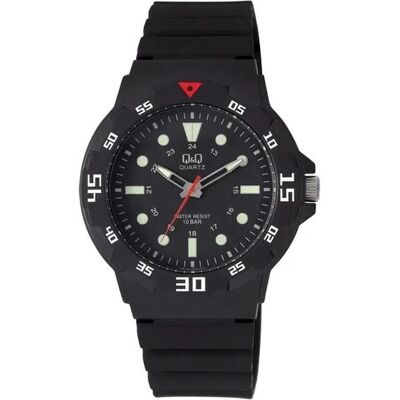 Q&Q, Armbanduhr, VR18J002Y, Schwarz, (40 mm) Q&Q, Armbanduhr, VR18J002Y, Schwarz, (40 mm)