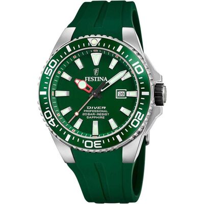 Festina, Armbanduhr, The Originals, Grün, (Taucheruhr, 46 mm) Festina, Armbanduhr, The Originals, Grün, (Taucheruhr, 46 mm)