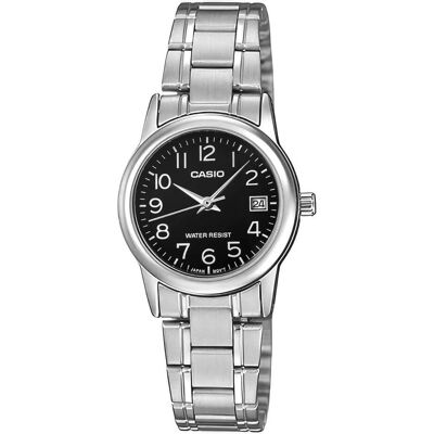 Casio Armbanduhr, Enticer, Silber, Schwarz, (25 mm) Casio Armbanduhr, Enticer, Silber, Schwarz, (25 mm)
