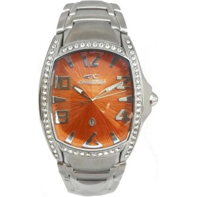 Chronotech, Armbanduhr, Damenuhr CT7988LS-68M (Ø 28 mm), Silber, Orange, (28 mm) Chronotech, Armbanduhr, Damenuhr CT7988LS-68M (Ø 28 mm), Silber, Orange, (28 mm)