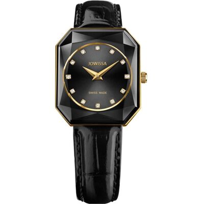 Jowissa, Armbanduhr, J8.072.M, Schwarz, Gold, (Analoguhr, Swiss Made) Jowissa, Armbanduhr, J8.072.M, Schwarz, Gold, (Analoguhr, Swiss Made)
