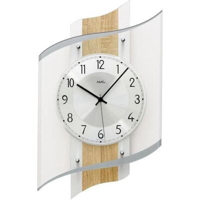 AMS F5520 - Funkwanduhr - Beige - Wanduhren AMS F5520 - Funkwanduhr - Beige - Wanduhren