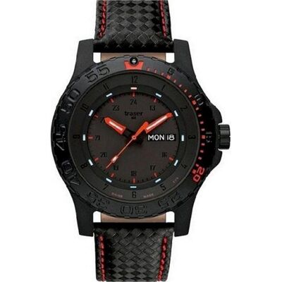 Traser, Armbanduhr, P66 Red Combat, Schwarz, (Analoguhr, 45 mm) Traser, Armbanduhr, P66 Red Combat, Schwarz, (Analoguhr, 45 mm)