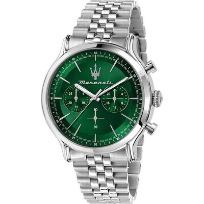 Maserati, Armbanduhr, Chronograph Epoca, Grün, Silber, (Analoguhr, 42 mm) Maserati, Armbanduhr, Chronograph Epoca, Grün, Silber, (Analoguhr, 42 mm)