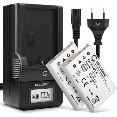 Cellonic Akku für Nikon Coolpix P500, P520, P510, P100, P90, P530, P6000, P80 (Kamera Akku), Kamera Stromversorgung, Schwarz, Grau Cellonic Akku für Nikon Coolpix P500, P520, P510, P100, P90, P530, P6000, P80 (Kamera Akku), Kamera Stromversorgung, Schwarz, Grau