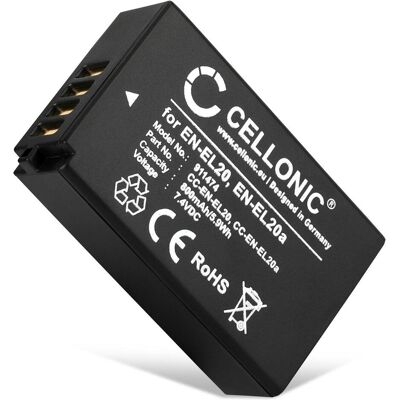 Cellonic Akku für Nikon CoolPix P1000, P950, 1 J1, 1 J2, 1 S1, 1 J3, A, 1 V3, 1 AW1 (Kamera Akku), Kamera Stromversorgung, Schwarz Cellonic Akku für Nikon CoolPix P1000, P950, 1 J1, 1 J2, 1 S1, 1 J3, A, 1 V3, 1 AW1 (Kamera Akku), Kamera Stromversorgung, Schwarz