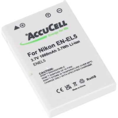 AccuCell Akku passend für Nikon EN-EL5, Duracell CP1 (Kamera Akku), Kamera Stromversorgung AccuCell Akku passend für Nikon EN-EL5, Duracell CP1 (Kamera Akku), Kamera Stromversorgung