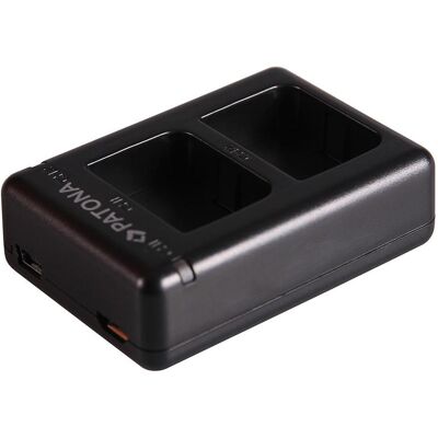 Patona Dual Schnell-Ladegerät f. Garmin Virb XE GMICP902624 inkl. Micro-USB Kabel (Kamera Akku Ladegerät), Kamera Stromversorgung, Schwarz Patona Dual Schnell-Ladegerät f. Garmin Virb XE GMICP902624 inkl. Micro-USB Kabel (Kamera Akku Ladegerät), Kamera Stromversorgung, Schwarz