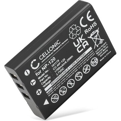 Cellonic Akku für Pentax Optio 750Z, MX4, MX, 550, 555, 450, Kamera Stromversorgung, Schwarz Cellonic Akku für Pentax Optio 750Z, MX4, MX, 550, 555, 450, Kamera Stromversorgung, Schwarz