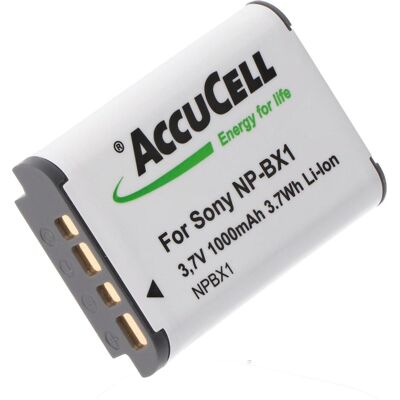 AccuCell Akku passend für Sony NP-BX1, Cyber-shot DSC-RX100, kein Original Akku (Kamera Akku), Kamera Stromversorgung, Schwarz, Weiss AccuCell Akku passend für Sony NP-BX1, Cyber-shot DSC-RX100, kein Original Akku (Kamera Akku), Kamera Stromversorgung, Schwarz, Weiss
