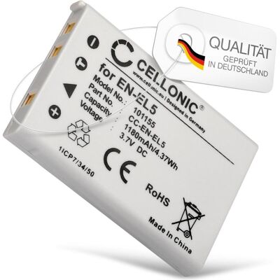 Cellonic Akku für Nikon Coolpix P500, P520, P510, P100, P90, P530, P6000, P80 (Kamera Akku), Kamera Stromversorgung, Grau Cellonic Akku für Nikon Coolpix P500, P520, P510, P100, P90, P530, P6000, P80 (Kamera Akku), Kamera Stromversorgung, Grau