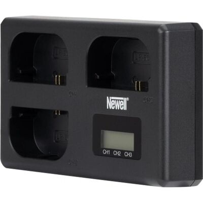 Newell Ładowarka do aparatu battery charger TT-USB-C 3x Canon LP-E6 (Kamera Akku Ladegerät), Kamera Stromversorgung, Schwarz Newell Ładowarka do aparatu battery charger TT-USB-C 3x Canon LP-E6 (Kamera Akku Ladegerät), Kamera Stromversorgung, Schwarz