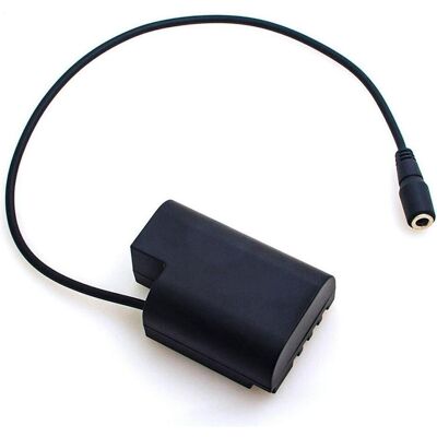 Caruba Panasonic DMW DCC12 Volldecodierung Dummy Batterie (gerades Kabel) (Kamera Akku), Kamera Stromversorgung, Schwarz Caruba Panasonic DMW DCC12 Volldecodierung Dummy Batterie (gerades Kabel) (Kamera Akku), Kamera Stromversorgung, Schwarz