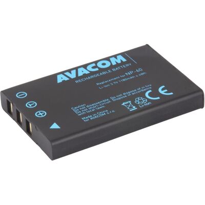 Avacom Ersatzakku Fujifilm NP-60 / Li- ION / 3,7V / 1180mAh / 4,4Wh (Kamera Akku), Kamera Stromversorgung Avacom Ersatzakku Fujifilm NP-60 / Li- ION / 3,7V / 1180mAh / 4,4Wh (Kamera Akku), Kamera Stromversorgung
