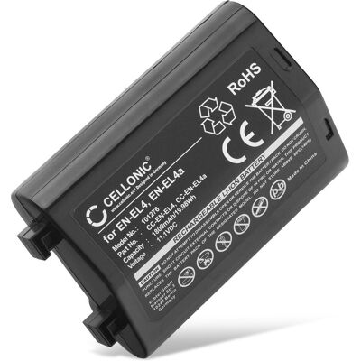 Cellonic Akku für Nikon D3, D3s, D2X, D3X, F6, D2Xs, D2Hs, D2H (Kamera Akku), Kamera Stromversorgung, Schwarz Cellonic Akku für Nikon D3, D3s, D2X, D3X, F6, D2Xs, D2Hs, D2H (Kamera Akku), Kamera Stromversorgung, Schwarz