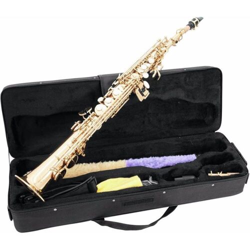 Dimavery SP-10 (Saxophon, Gerade), Blasinstrumente, Gold